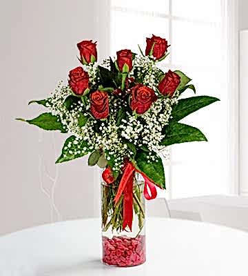 BU GÜNE ÖZEL İNDİRİMLİ  7 Güllü Aşk Vazosu