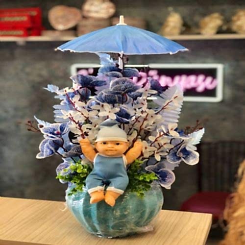 Şemsiyeli  Tasarım  Erkek Bebek