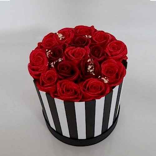 16 Güllü Trend Zebra Kutu