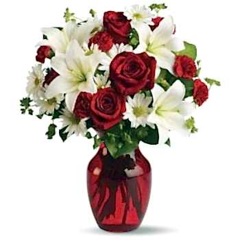 BUGÜNE ÖZEL Dev Vazoda Lilyum ve Gülün Uyumu